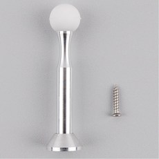 90mm 도어스토퍼 알루미늄 실버 방문용 완충기 문범퍼
