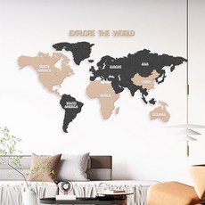 세계지도고화질 아쿠모틱 코르크 세계지도 나무 오피스 메시지 벽등 방 보드 홈 여행 DIY 스티커 펠렘 장식용, 모카120 240cm