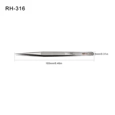 일본 RHINO RH-316 확장형 ESD 핀셋 - 고정밀 초강력 | 전문 시계 휴대폰 수리 도구, 07 ESD--17 1.5MM