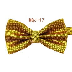 男士純色黑色領結英倫魔方格正裝結婚雙摺雙層蝴蝶結27色MGJ-17默認顏色