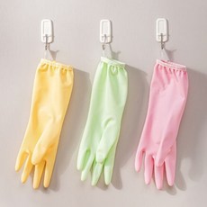 드리숲 손목 밴드형 고무장갑, 3세트, 소(S), 노랑