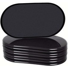 Ezprotekt 16팩 셀프 스틱 가구 무버 슬라이더 스트립 카펫용 1.3 x 10.2cm(1/2 4인치) 직사각형 이동 패드 자체 접착 스트립 글라이더 의자 테이블, 3.5", Black