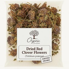 Organic Bio Herbs -프리미엄 드라이 레드 클로버 꽃 - 천연 허브 티 웰니스 지원 최고의 효능을 위해 엄선된 햇볕 건조 (트리폴리움 프라텐스) 170g(6온스, 170g, 1개
