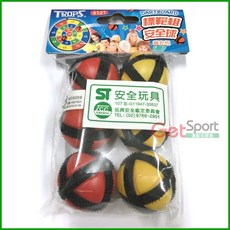 TROPS 安全黏黏球補充包, 紅色，黃色, 1個
