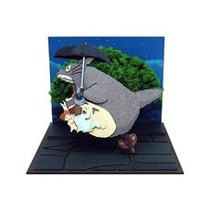 지브리 이웃집 토토로 비행 종이접기 페이퍼아트 종이공예 만들기, Totoro and Landscape Flight