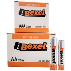 벡셀 알카라인 건전지 AA 20p + AAA 20p, 1세트