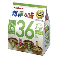 MARUKOME 減鹽味噌湯 36入, 1個, 760g