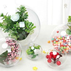투명 구형 캡슐 케이스 아크릴 공 소품 보관 장식 디스플레이 미니어처 소형 수납, 1개, 투명공 원-3cm