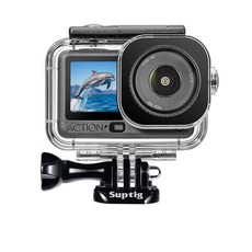 미국출고 평점4.5+ 205353 Suptig 방수 케이스 DJI Action 6 카메라용 수중 하우징 60M/196FT 딥 다이빙 스쿠버 스노클링, 미국출고 평점4.5+ 205353 Suptig 방수 케
