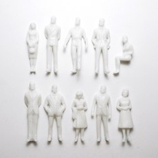 포레스 백색 사람 인체 미술 테라리움 디오라마 건축 모형재료, 1개, 1:50(약3.6cm)-10P