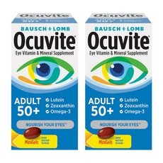 BAUSCH LOMB 博士倫 葉黃素Omega-3迷你膠囊 50歲以上適用, 50顆, 2罐