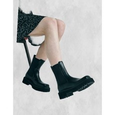 솔트앤초콜릿 스퀘어 토 청키 첼시부츠 412346010 (5cms) 217430