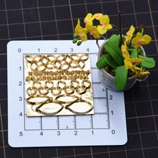 1/6 1/12 BLYTHE 클레이아트 인형소품 미니어처만들기 꽃 식물 합금 몰드, 나비 난초, 기본 향