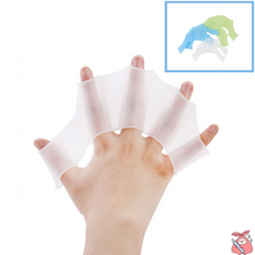 해피J보따리 수영훈련 개구리손 손에끼는 오리발 실리콘 손물갈퀴, S(화이트), 화이트