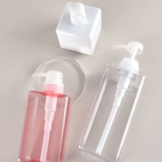 화장품 사각 공병 (투명) ang+21081XN, 투명 중형 (450ml)
