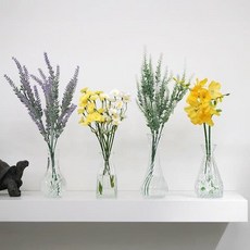 미니 유리병 꽃병 화병 인테리어, 다이아몬드, 다이아몬드