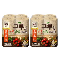그루 이중안심 키친타올 230매 X4롤 2팩, 4개입, 8개