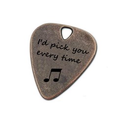JUPPE 맞춤형 청동 각인 기타 피크 음악 선물 기타리스트 JUPPE Personalized Bronze Engraved Guitar Picks Music Gifts For Gu, 언제나 당신을 브론즈로 선택하겠습니다