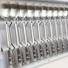 HANIL STAINLESS STEEL Secret 雷射餐具組 10人份 散裝, 混色, 湯匙 10p + 筷子 10p