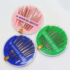 佰昇國際 Baisheng 圓盤針手縫針綜合針 (30支/盒) 手工縫紉必備 輕鬆穿針引線, 粉紅(1入/包), 1個