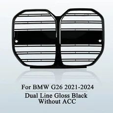 BMW 4 시리즈 G26 도어 그란 쿠페 2021-2024 듀얼 슬랫/유성 스타일 전면 용 자동차 앞 범퍼 레이싱, 02 DualSlat Without ACC