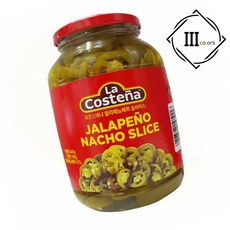 할라피뇨 슬라이스 피클 멕시칸요리 매운맛 토핑용, 1g, 1개