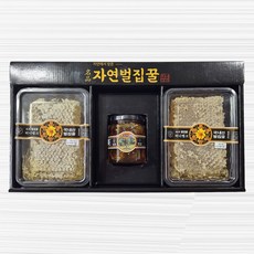 허니뱅크 사양벌집꿀 명품선물세트 국내산, 1.22kg