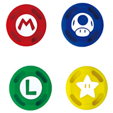 에버샵 닌텐도 스위치 플스 조이콘 스틱 커버 귀여운 실리콘 논슬립 캡, 1세트, 마리오 4개