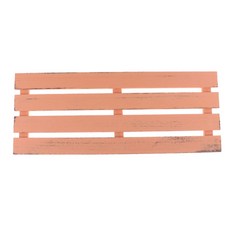 shangren 천연 나무 블록 보드 울타리 그린 공예 DIY 홈 정원 장식품 키트 만들기, 설명, 오렌지 L, 1개