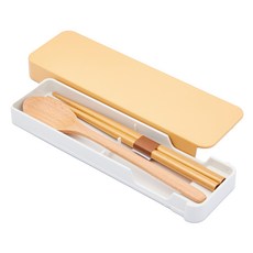 HAKOYA 木紋滑勺套裝 18.9x5.7x2cm, 1個, 盒子+筷子+數字棒, 米色