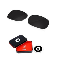 OWORK 오클리 스퀘어 와이어 II 뉴 (2014) OO4075 60mm 선글라스용 1.8MM 폴리카보네이트 교체 렌즈 - 매트 블랙