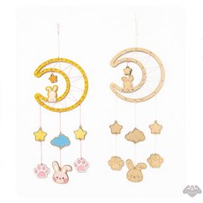 콩킹팜 민화샵 달토끼 모빌 (1개) DIY만들기키트