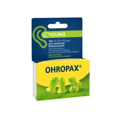 Ohropax Mini Soft 隔音耳塞 CE歐盟認證，舒適抗噪，迷你尺寸設計，適合小耳道，附發票, 10個裝, 1套