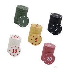 숫자형 포커칩 100p 포카칩 보드게임칩 재미있는보드게임