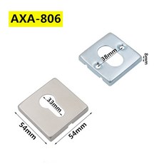 스테인레스 스틸 분할 도어 내부 실린더 장식 커버 액세서리, [04] AXA-806, 1개