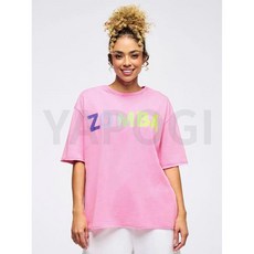 YAPOGI ZW 줌바룩 헬스복 캐주얼 트레이닝복 댄스 요가복 반팔 티 상의 에어로빅복 줌바댄스복