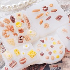 레진몰드 베이커리파츠 5종 투명 실리콘 몰드 DIY 공예용 쪼만한마을, #미니쿠키, 1개