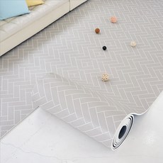 제로벨 1+1 15T PVC 층간소음 롤매트 폭110cm x 1m 거실 아이방 유아 어린이 놀이방 매트, 헤링본그레이