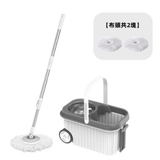 VANLUEE 旋轉拖把桶 居家地面清潔 免手洗脫水, 1個