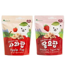 또또맘 콘스낵 팝 유아용 아이 간식 과자, 사과맛, 25g, 1개