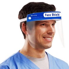 지니홀딩스 페이스쉴드 안면보호 마스크 20P 얼굴가리개 식당 업장 학원 대면 필수품, 20개, 1개입