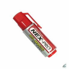 더캔바 문화연필 캡매직 오일매직 적색 방수펜