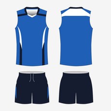 배구유니폼세트 남녀공용 경기훈련 팀복 학생 전문 맞춤제작 디지털프린트, A1756 남성 색상 블루