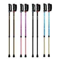 【海夫健康生活館】RH-HEF SINANO 伸縮式健走杖 一對入 日本製(ZHJP2128), 黑色, 1個