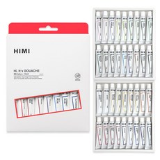 미야 히미 HIMI 과슈물감 수채화물감, 36색