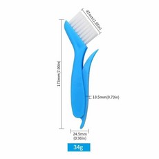 【 199出貨】翅片除塵毛刷 冷凝器清洗刷 翅片梳清潔除塵工具 藍折疊刷棕毛刷, 1個, 藍折疊刷【袋裝】(34g)