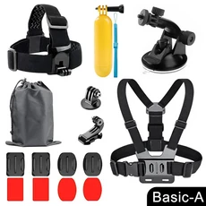 고프로 액세서리 세트용 카메라 히어로 13 9 8 7 6 5 4 블랙 마운트 DJI 인스타360 Sjcam 액션, 01 I5-T128