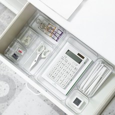 지니어스 서랍용 아크릴수납박스 정리트레이 XL, 1개