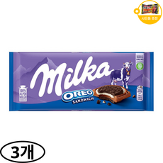 밀카 초콜릿 오레오 샌드위치 사은품 추가증정, 3개