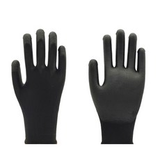 ANBOSON清潔手套 一次性TPE食品級加厚手套 廚房餐飲清潔手套100入, 1個, 工作PU手套 5雙 L號, 黑色